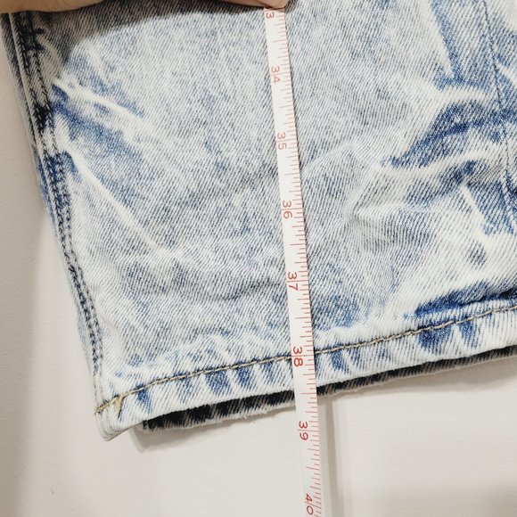 American Eagle Outfitters Skinny Slim High Rise Denim Jeans Acid Wash Womens 2 - Picture 9 of 11